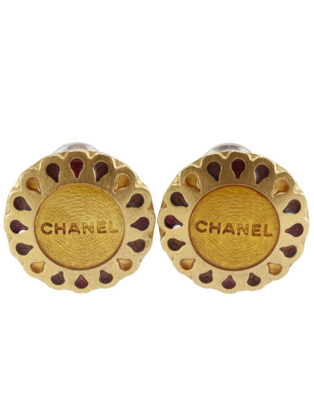 Chanel Clip-On Earrings Gold- #208371C94B